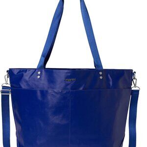 Baggallini Laminated Carryall Tote Blue